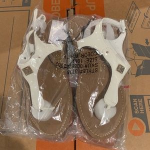White sandals